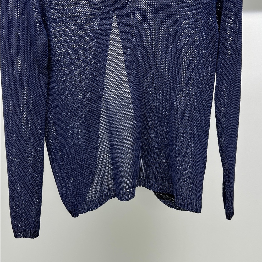 Massimo Dutti Blue Open Back Sweater - Picture 3 of 5